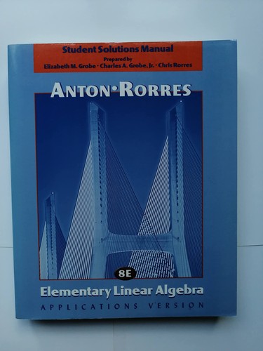 Elementary linear algebra - elementary,