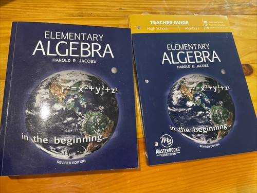 Elementary algebra book - book, &