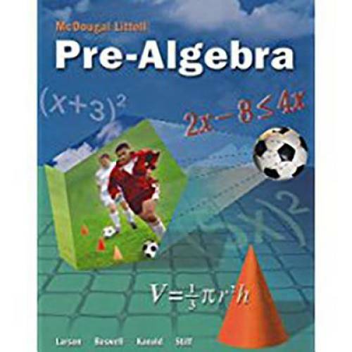 Mcdougal littell pre algebra - mcdougal,