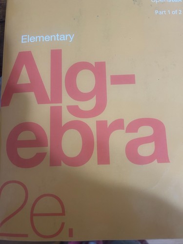 Elementary algebra by - elementary, 2e