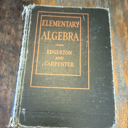Elementary algebra textbook - elementary,