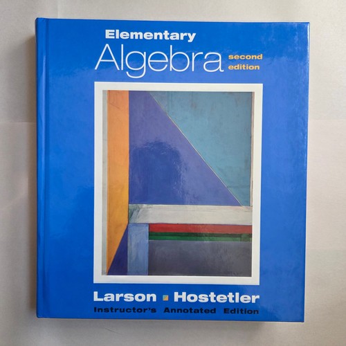 Elementary algebra 2nd - 2nd, ed