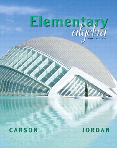 Elementary algebra hardcover - algebra,