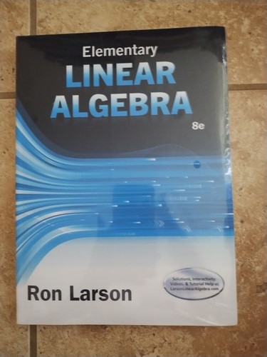 Elementary linear algebra - algebra, by