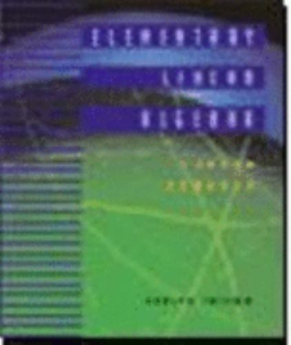 Elementary linear algebra - algebra,