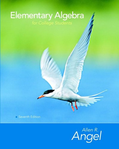 Elementary algebra for college - algebra,